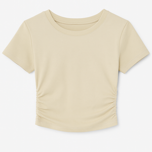 Cotton Basic Top with Gathering