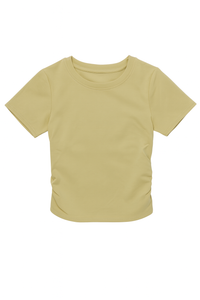 Cotton Basic Top with Gathering