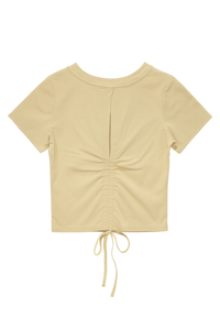 Cotton Basic Top with Open Back