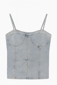 Denim Corset Top