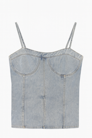 Denim Corset Top