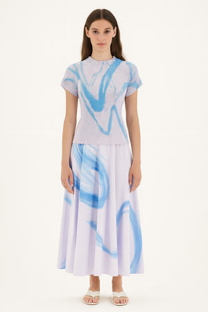 Set of Pleated Top & Skirt