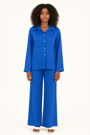 Set Of Satin Shirt & Trouser