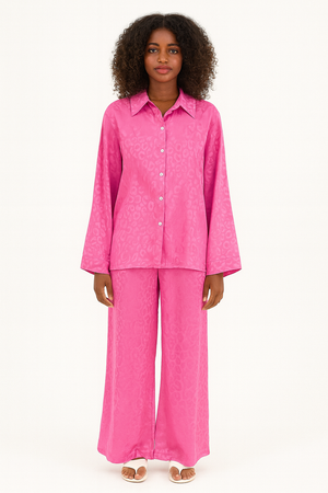 Set Of Satin Shirt & Trouser