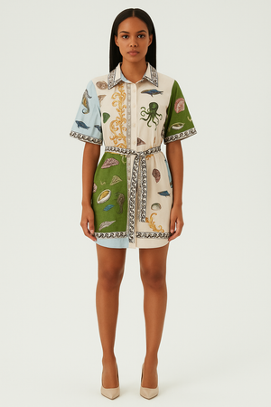 Mini Marine Printed Dress
