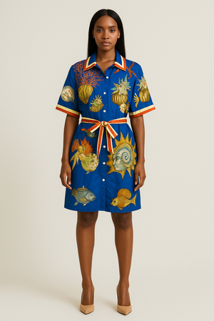 Mini Marine Printed Dress