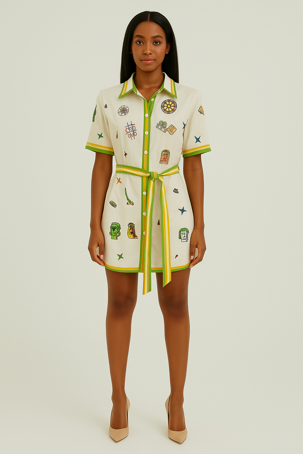 Mini Printed Dress