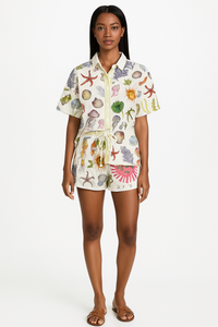 Set of Marine Printed Shirt & Short