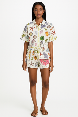 Set of Marine Printed Shirt & Short