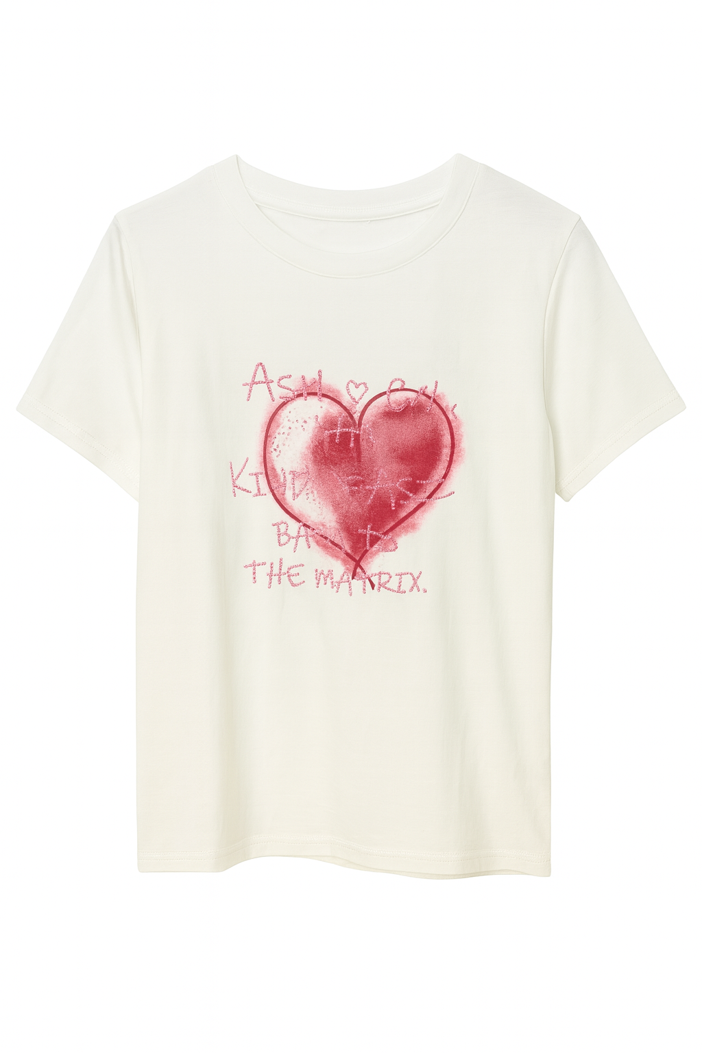 Heart Print T-Shirt