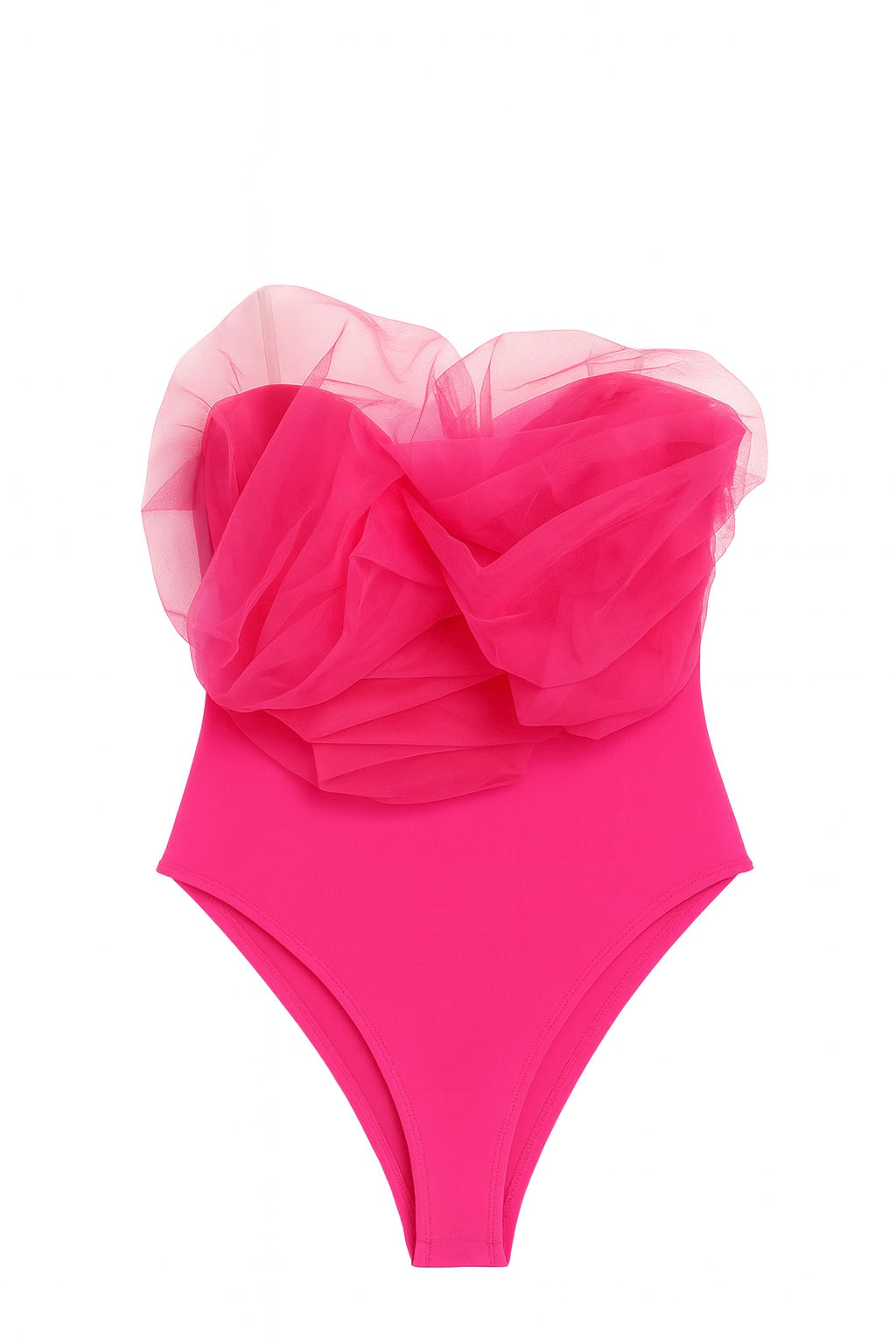Strapless ruffled Bodysuit