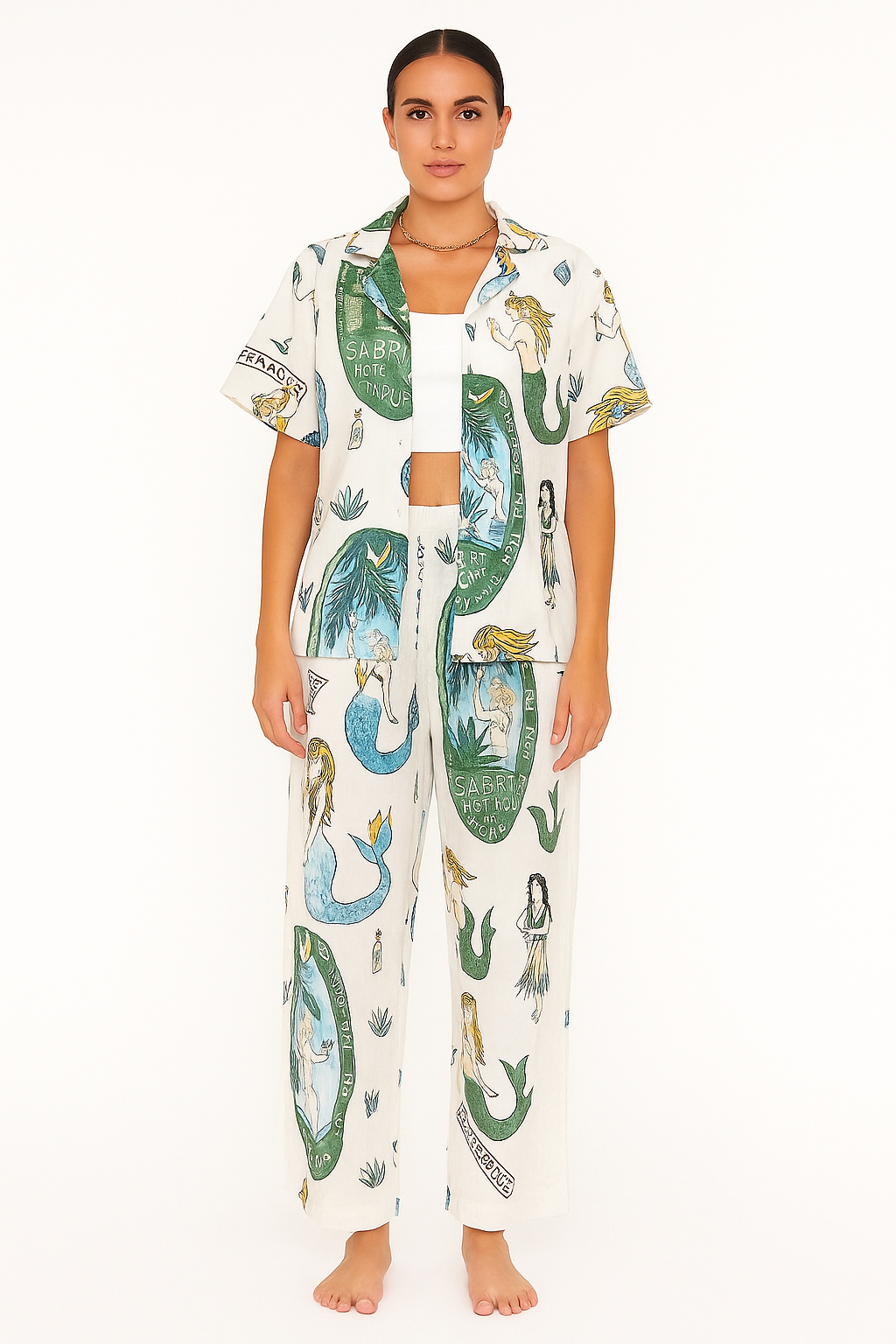 Mermaid Set of Shirt and Trouser