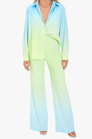 Satin Set of Shirt & Trouser