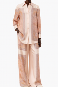 Satin Set Of Shirt & Trouser