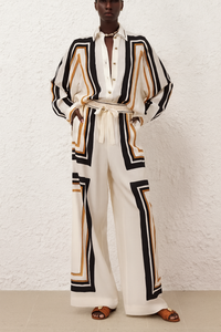 Satin Set Of Shirt & Trouser