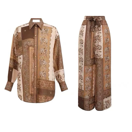Printed Set Of Shirt & Trouser