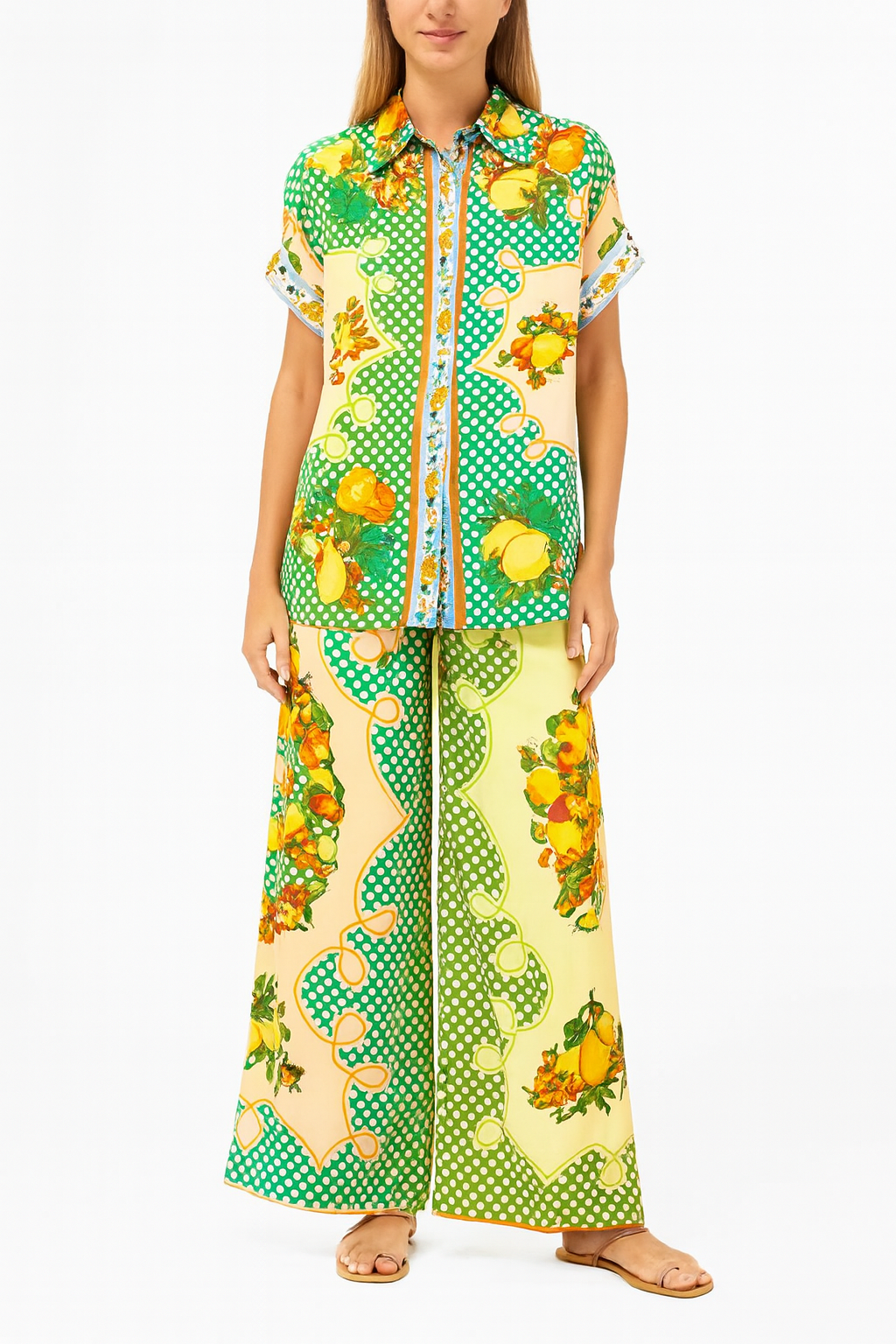 Printed Set Of Shirt & Trouser