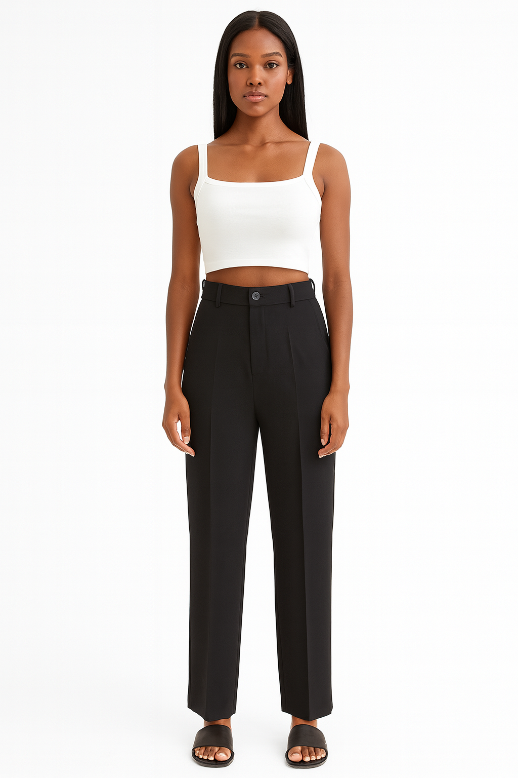 Straight Fit Trousers
