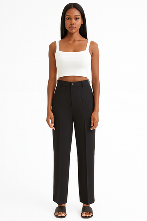 Straight Fit Trousers