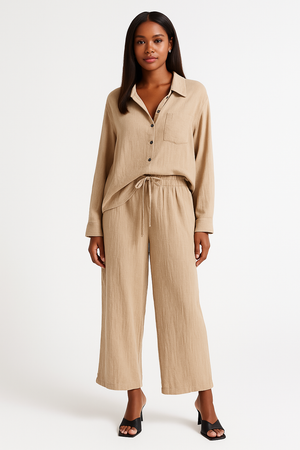 Linen Set Of Shirt & Trouser