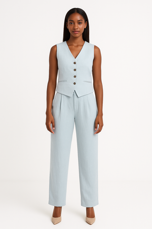 Linen Set of waistcoat & Trousers