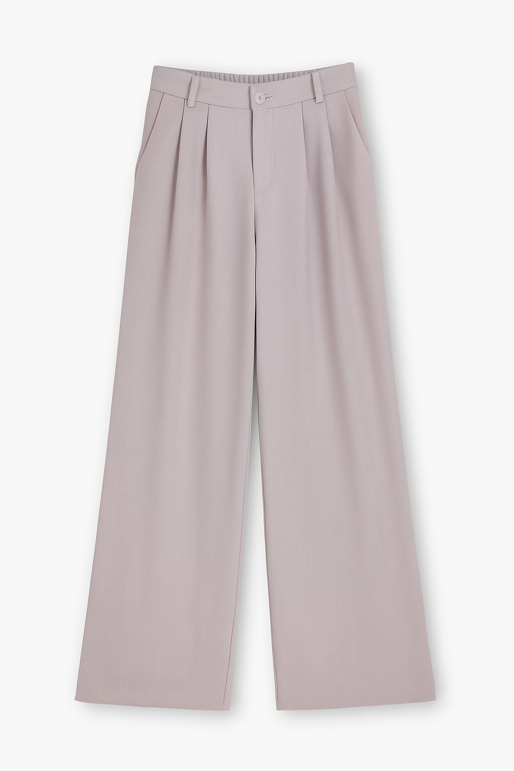 High Waist Trousers with Pleats