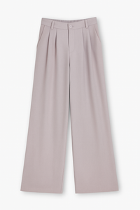 High Waist Trousers with Pleats