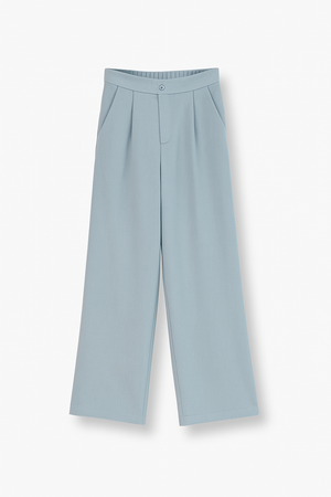 High Waist Trousers with Pleats