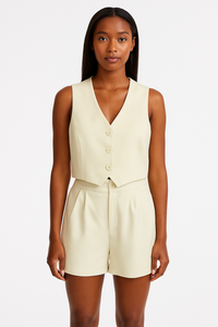 Set of Cropped Waistcoat & Short