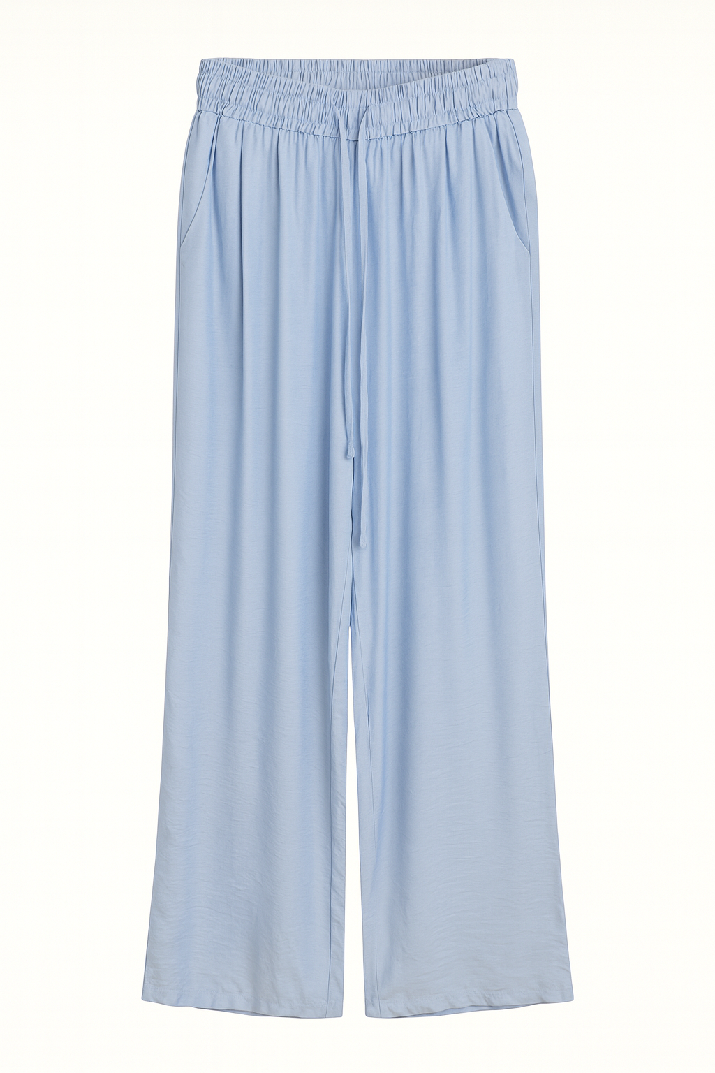 Linen Trousers with Elastic Waistband