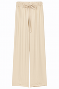 Satin Trousers With Elastic Waist