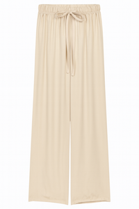 Satin Trousers With Elastic Waist