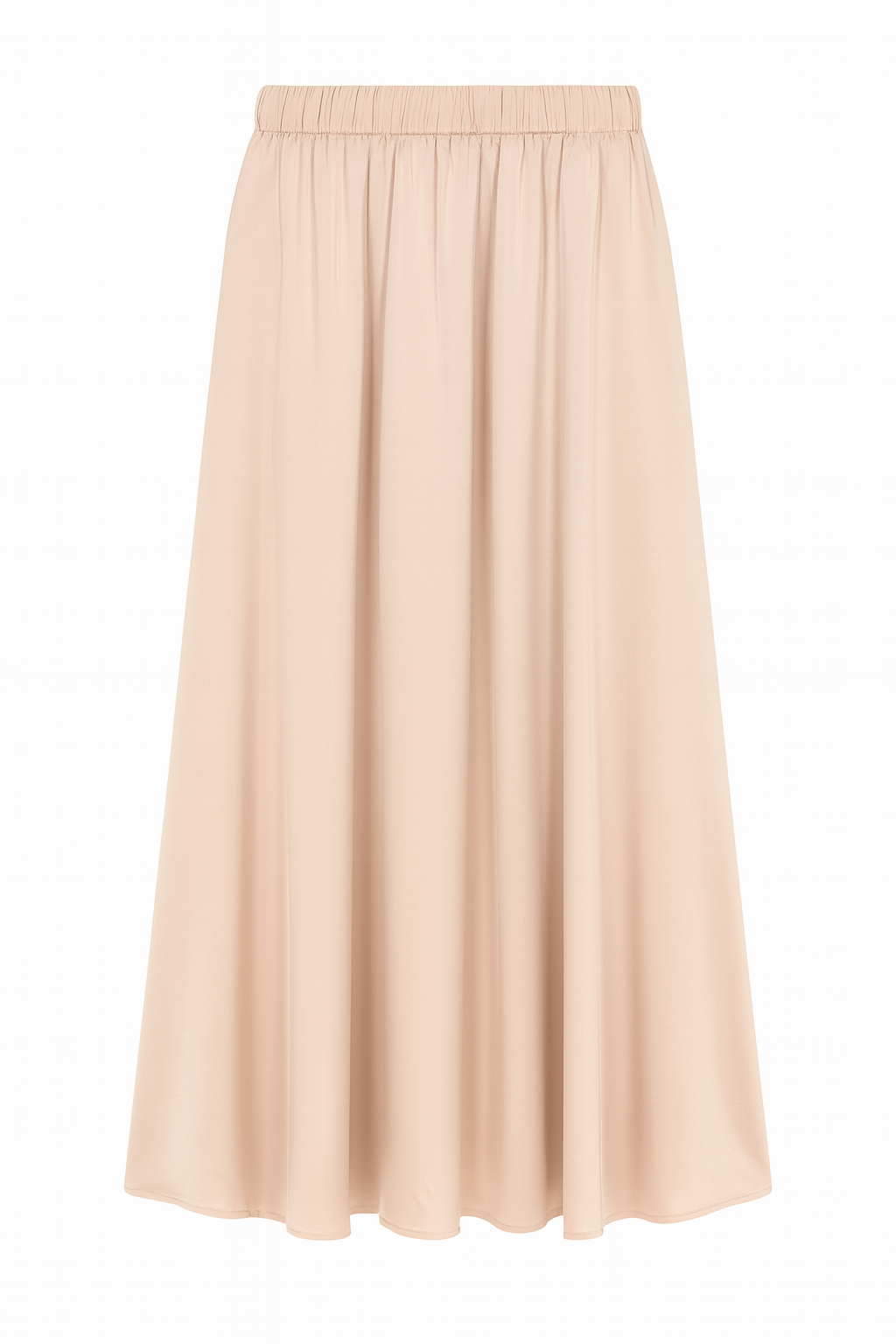 Satin Midi Skirt