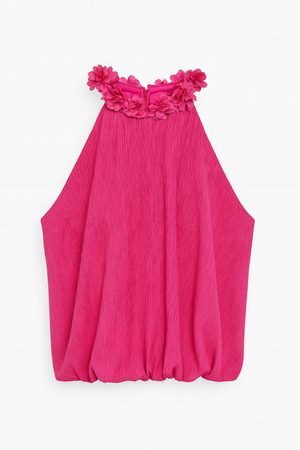 Raised Floral Balloon Top