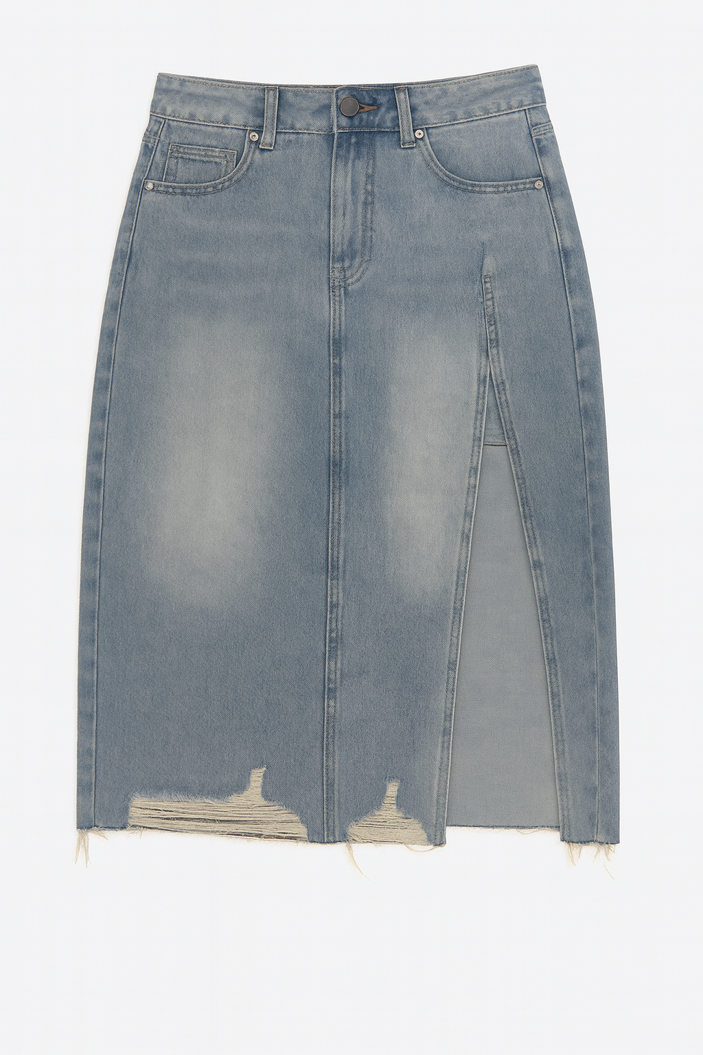 Midi Denim Skirt