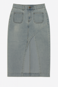 Midi Denim Skirt
