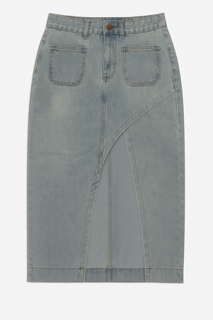 Midi Denim Skirt