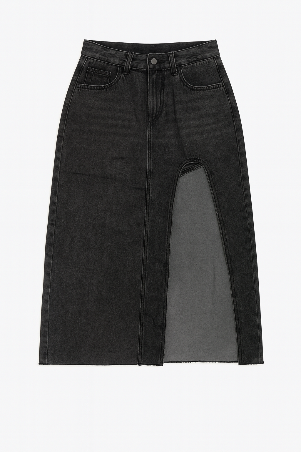 Midi Denim Skort