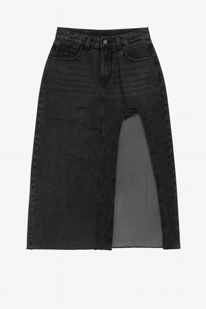Midi Denim Skort
