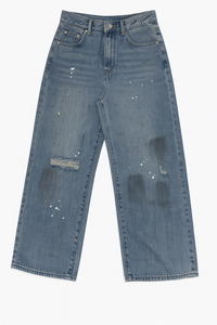 Relaxed Fit Jeans with Paint Splatter