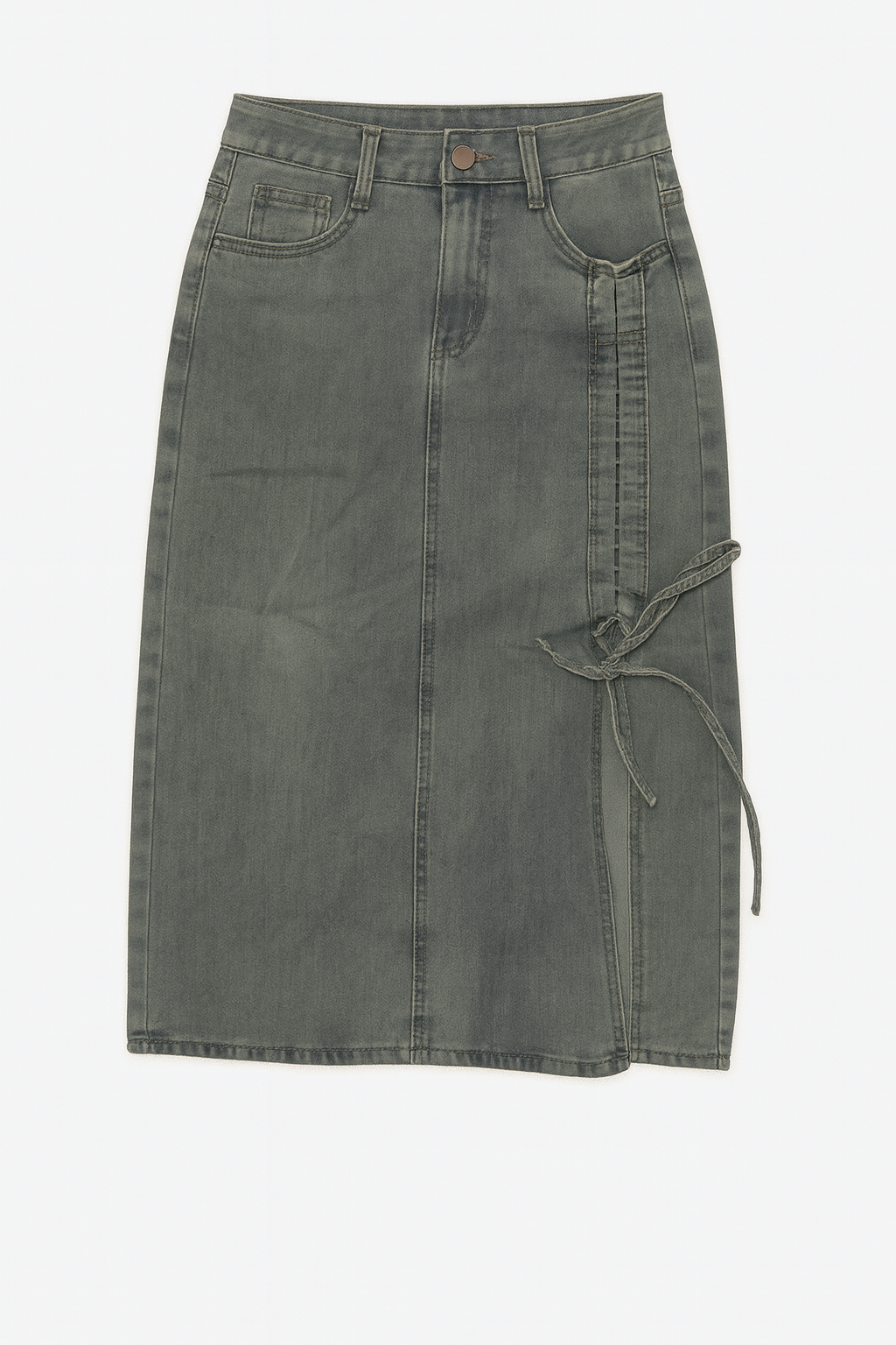 Midi Denim Skirt