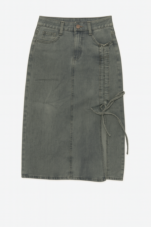 Midi Denim Skirt