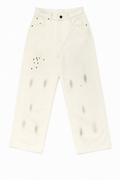 Relaxed Fit Jeans with Paint Splatter