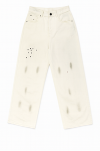 Relaxed Fit Jeans with Paint Splatter