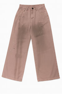 Relaxed Fit Jeans with Paint Splatter