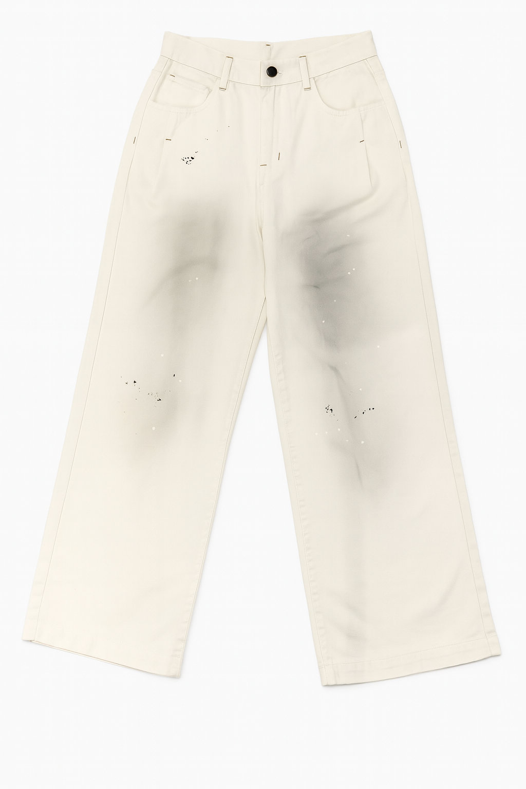 Relaxed Fit Jeans with Paint Splatter