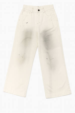 Relaxed Fit Jeans with Paint Splatter