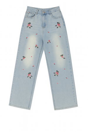 Jeans with Flower