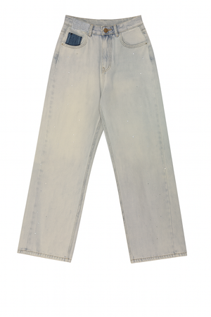 Jeans with Rhinestone