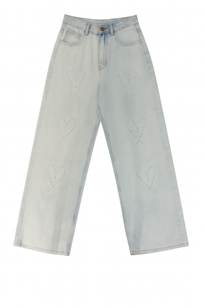 Jeans with Rhinestone